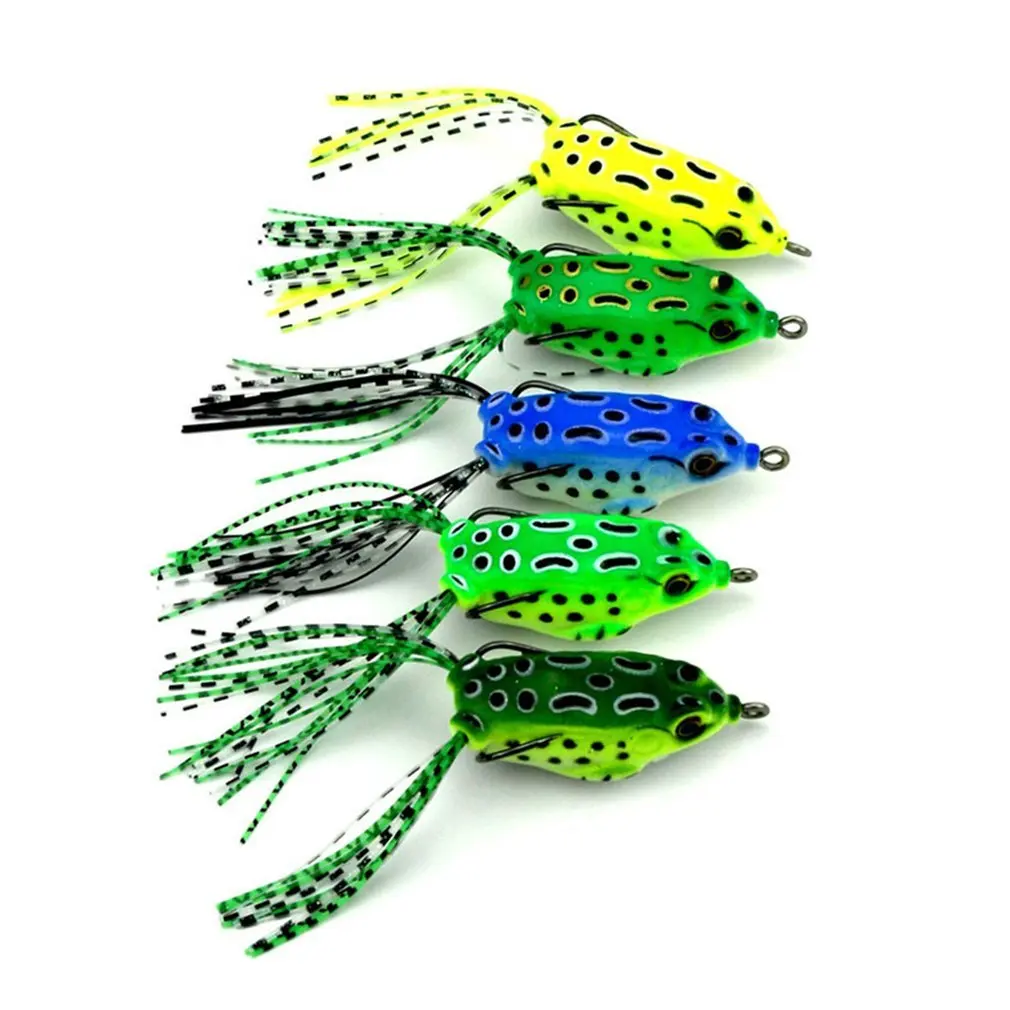 5PCS Dual Hooks Frog Baits 5.5CM Soft Mini Fishing Lures Portable Crankbaits Metal Hooks Topwater Baits Fishing Tackle New Arriv
5PCS Dual Hooks Frog Baits 5.5CM Soft Mini Fishing Lures Portable Crankbaits Metal Hooks Topwater Baits Fishing Tackle New Arriv