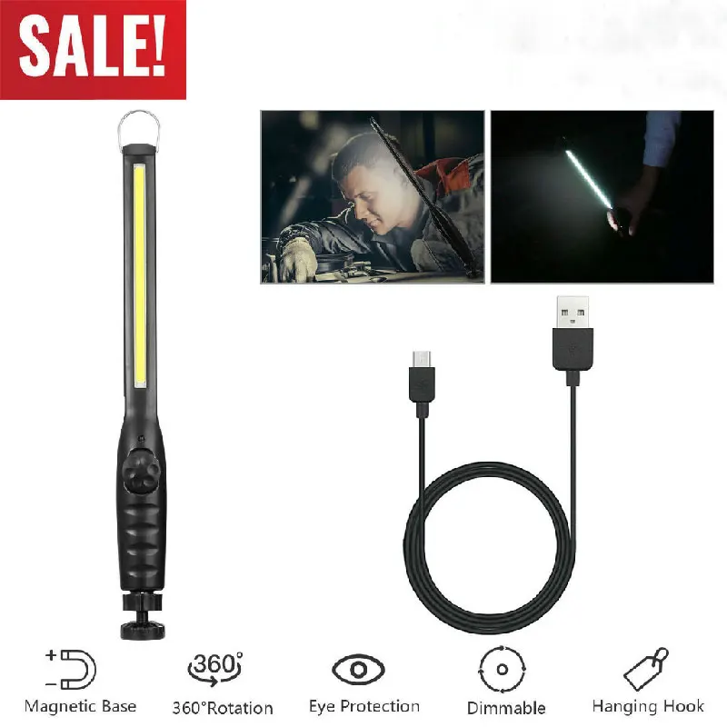 Protable Spotlight Working Light Multifunction Rechargeable COB LED Slim Work Light Flashlight Worklight Outdoor Lamp Magnetic
Protable Spotlight Working Light Multifunction Rechargeable COB LED Slim Work Light Flashlight Worklight Outdoor Lamp Magnetic