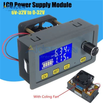 DC-DC 6V-32V to 0-32V 5A LED Adjustable Step Down Power Supply Module CC CV Voltage Regulator Converter Buck Module With Fan
DC-DC 6V-32V to 0-32V 5A LED Adjustable Step Down Power Supply Module CC CV Voltage Regulator Converter Buck Module With Fan
