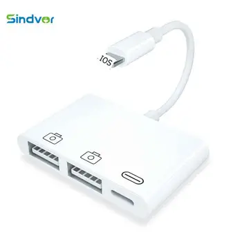 2020 NEW for iPad Apple Mobile Phone OTG Adapter Lightning to Dual USB 3 in 1 Card Reader U disk Mouse for iPhone 11 X 7 8 6Plus
2020 NEW for iPad Apple Mobile Phone OTG Adapter Lightning to Dual USB 3 in 1 Card Reader U disk Mouse for iPhone 11 X 7 8 6Plus
