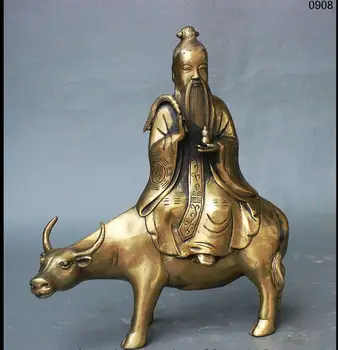 zhmui88006059<<<11" China FengShui Copper Brass Taoism Lao-tzu LaoJun Ride Ox Bull Animal Statue
zhmui88006059<<<11" China FengShui Copper Brass Taoism Lao-tzu LaoJun Ride Ox Bull Animal Statue