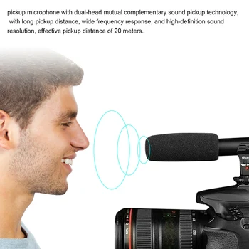 Camera Microphone Interview Microphone Compatible with Camera DV Camcorder Electric Directional Condenser Microphone DQ-
Camera Microphone Interview Microphone Compatible with Camera DV Camcorder Electric Directional Condenser Microphone DQ-