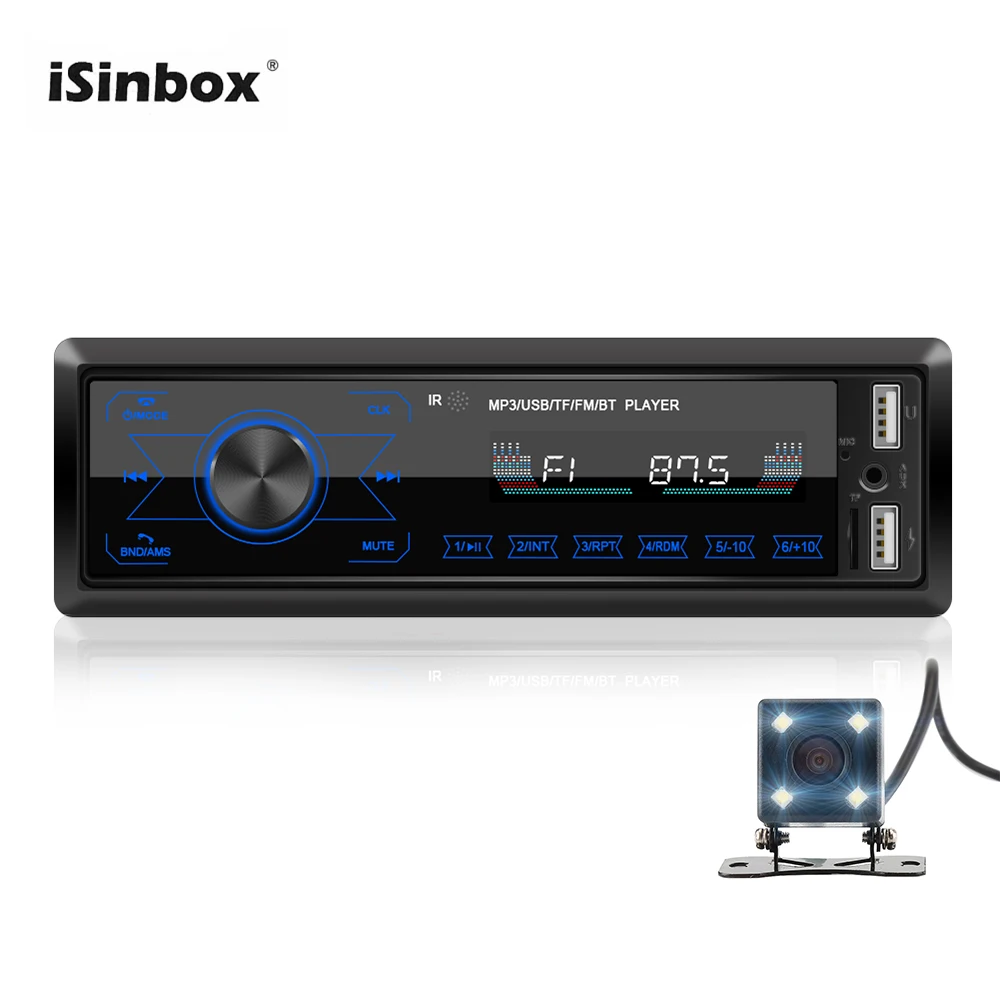 ISINBOX 1 Din Radio Touch Screen Bluetooth 4.0 12V Auto Radio Stereo 12V FM U disk SD Dual USB MP3 Player 7 Colors Backlight
ISINBOX 1 Din Radio Touch Screen Bluetooth 4.0 12V Auto Radio Stereo 12V FM U disk SD Dual USB MP3 Player 7 Colors Backlight