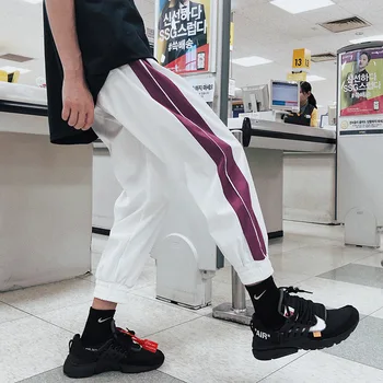 Men's Loose Nine Pants Summer Thin Leggings Sweatpants Striped Harun Pants Korean Version of Trendy Small-footed Casual Trousers
Men's Loose Nine Pants Summer Thin Leggings Sweatpants Striped Harun Pants Korean Version of Trendy Small-footed Casual Trousers
