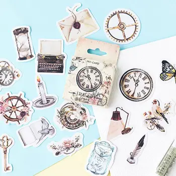 46PCS/Box Vintage Clock Stickers Narrative Chapter Travel For Children Scrapbooking Sticker Diary Album Decorative Diy U6A8
46PCS/Box Vintage Clock Stickers Narrative Chapter Travel For Children Scrapbooking Sticker Diary Album Decorative Diy U6A8