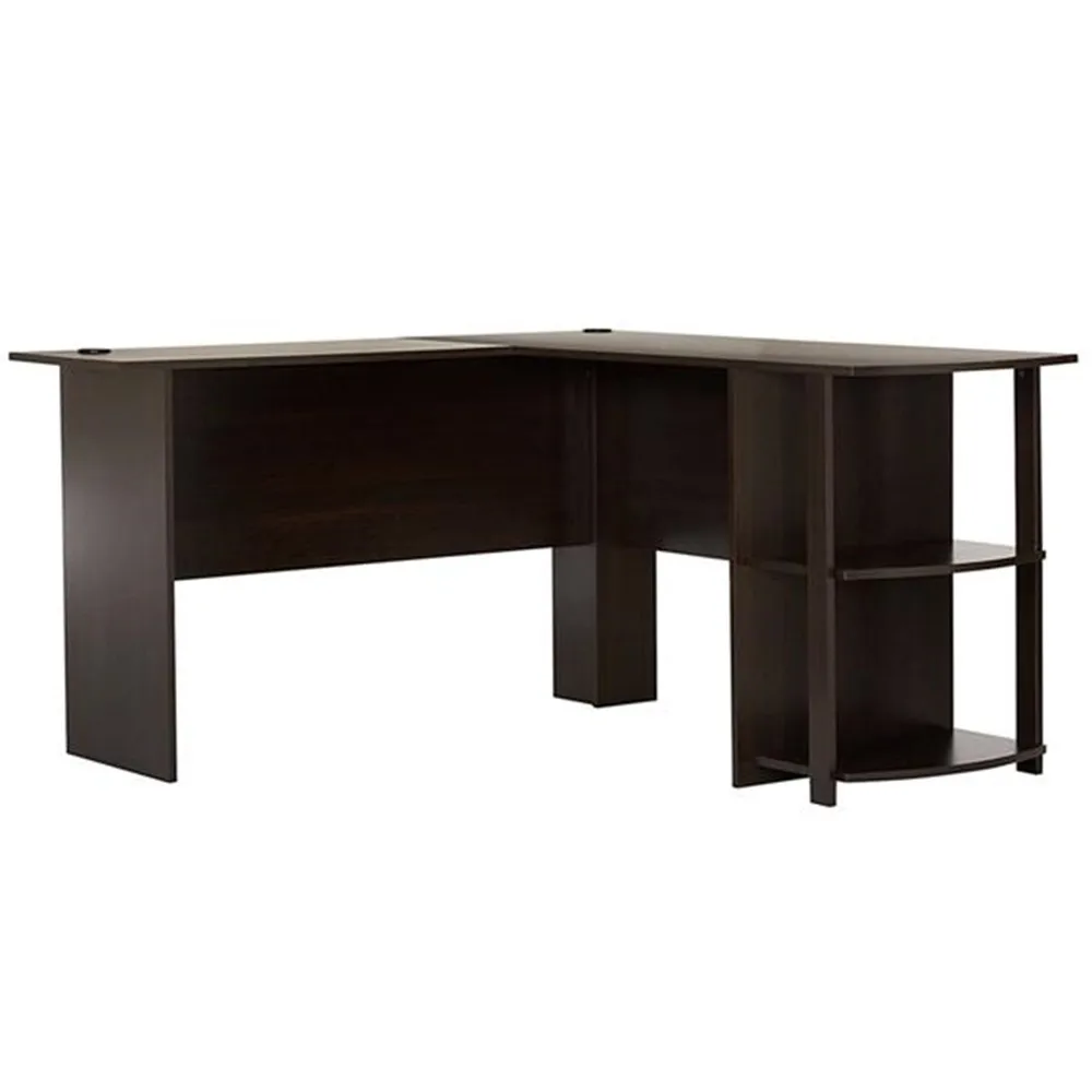 FCH L-Shaped Wood Right-angle Computer Desk with Two-layer Bookshelves Dark Brown Computer Desk
FCH L-Shaped Wood Right-angle Computer Desk with Two-layer Bookshelves Dark Brown Computer Desk