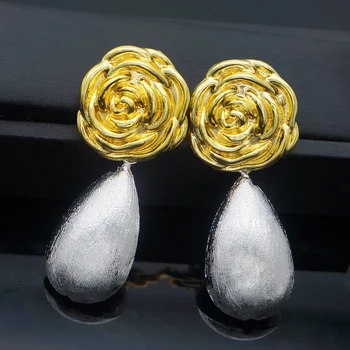 New Trendy Ball Drop Earrings Lady Gold Color Wedding Statement Earrings For Women Fashion Jewelry Drop Dangle Earrings
New Trendy Ball Drop Earrings Lady Gold Color Wedding Statement Earrings For Women Fashion Jewelry Drop Dangle Earrings