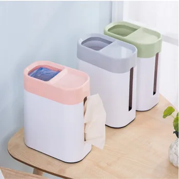 2-in-1 Waste Bins Tissue Box Multifunction Desktop Mini Trash Cans Kitchen Storage Bucket Car Trash Can Tissue Storage Box
2-in-1 Waste Bins Tissue Box Multifunction Desktop Mini Trash Cans Kitchen Storage Bucket Car Trash Can Tissue Storage Box