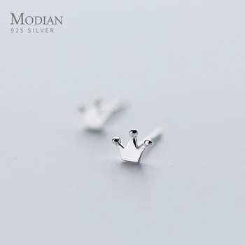 Modian 2020 NEW Minimalism 925 Sterling Silver Small Cute Crown Exquisite Trendy Stud Earrings Women And Girl Kids Tiny Jewelry
Modian 2020 NEW Minimalism 925 Sterling Silver Small Cute Crown Exquisite Trendy Stud Earrings Women And Girl Kids Tiny Jewelry
