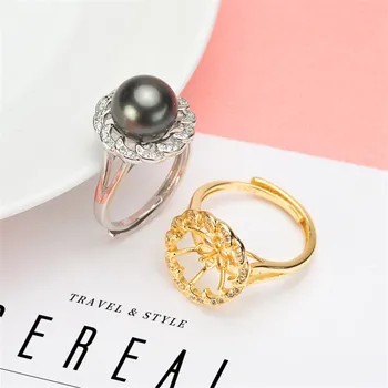 Trendy style 925 Silver Pearl Ring Finger Ring Adjustable Resizable Ring Findings and Component Jewelry Part Fitting Accessorie
Trendy style 925 Silver Pearl Ring Finger Ring Adjustable Resizable Ring Findings and Component Jewelry Part Fitting Accessorie