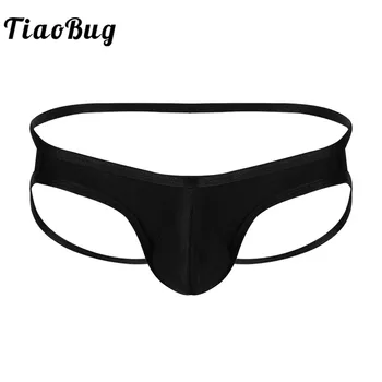 Men's Solid Color Breathable Silky Lingerie for Male Low Rise Bulge Pouch Open Butt Jockstrap Briefs Sexy Underpants Underwear 
Men's Solid Color Breathable Silky Lingerie for Male Low Rise Bulge Pouch Open Butt Jockstrap Briefs Sexy Underpants Underwear