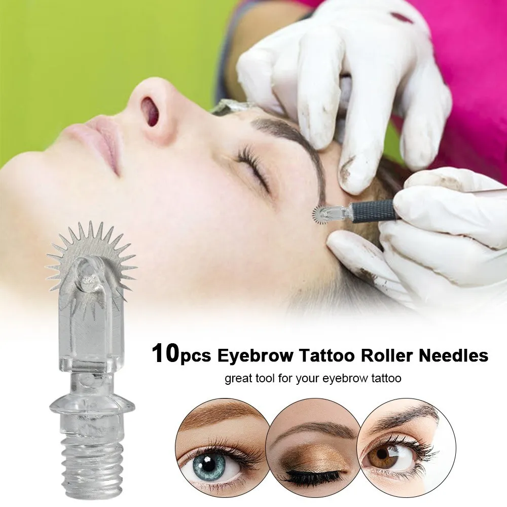10pcs Eyebrow Tattoo Needles Roller Microblading Needles Pins Permanent Makeup Fog Shading Needles Kit Eyebrow Tattoo Supplies
10pcs Eyebrow Tattoo Needles Roller Microblading Needles Pins Permanent Makeup Fog Shading Needles Kit Eyebrow Tattoo Supplies