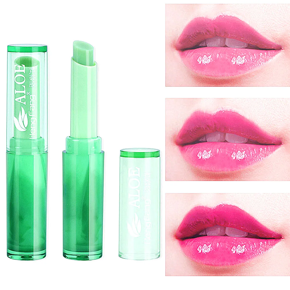 New ALOE VERA Natural Temperature Change Color Jelly Lipstick Long Lasting Moistourizing Nutritious Lip Balm Makeup
New ALOE VERA Natural Temperature Change Color Jelly Lipstick Long Lasting Moistourizing Nutritious Lip Balm Makeup