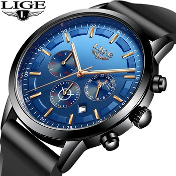 LIGE 2019 Casual Gift Sport Watches Mens Chronograph Top Brand Luxury Military Leather Watch Man Fashion watch Relogio Masculino
LIGE 2019 Casual Gift Sport Watches Mens Chronograph Top Brand Luxury Military Leather Watch Man Fashion watch Relogio Masculino