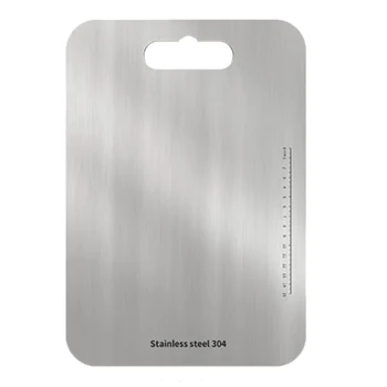 Stainless Steel Chopping Block Easy Clean Cutting Board Fruit Vegetable Meat Planche Practical Kitchen Tool 
Stainless Steel Chopping Block Easy Clean Cutting Board Fruit Vegetable Meat Planche Practical Kitchen Tool