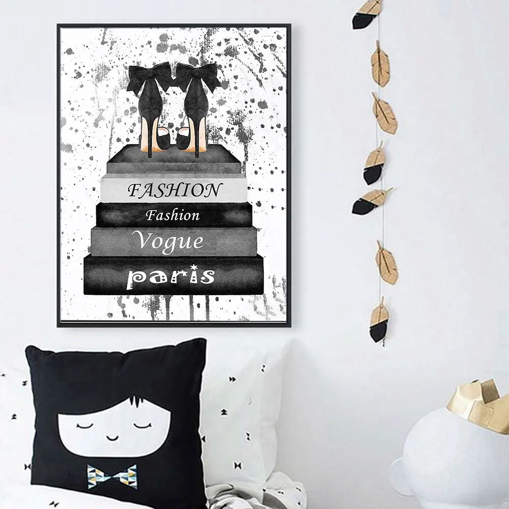 Fashion Book Canvas Poster Custom Work on The Book Vogue Style Decorative Print Wall Painting Home Decor Black Metal Frame
Fashion Book Canvas Poster Custom Work on The Book Vogue Style Decorative Print Wall Painting Home Decor Black Metal Frame