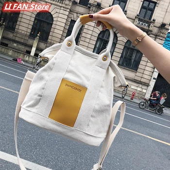 2020 Summer Canvas Women's Bags Shoulder Bags Fashionable Canvas Handbag Large Capacity Canvas One Shoulder Messenger Bag Female
2020 Summer Canvas Women's Bags Shoulder Bags Fashionable Canvas Handbag Large Capacity Canvas One Shoulder Messenger Bag Female