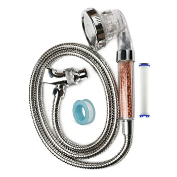 Bath Shower Adjustable Jetting Shower Head with Hose High Pressure Handheld Ionic Water Saving Filter Rain Showers for Bathroom
Bath Shower Adjustable Jetting Shower Head with Hose High Pressure Handheld Ionic Water Saving Filter Rain Showers for Bathroom