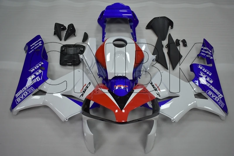 Обтекатель из АБС пластика CBR600 RR 03 обтекатель CBR 600 2004 синий белый красный 600RR 2003