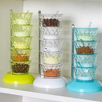 household Transparent rack Multi-Tier 360 Degree Rotating Spice Rack Seasoning Storage Box Condiment Containers Kitchen Tools
household Transparent rack Multi-Tier 360 Degree Rotating Spice Rack Seasoning Storage Box Condiment Containers Kitchen Tools
