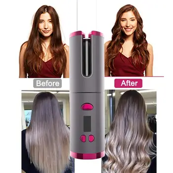 Rotating Curling Iron Automatic Ceramic USB Hair Curler Wireless Hair Waver Crimper Styling Tools Hair Iron Curling Wand 
Rotating Curling Iron Automatic Ceramic USB Hair Curler Wireless Hair Waver Crimper Styling Tools Hair Iron Curling Wand