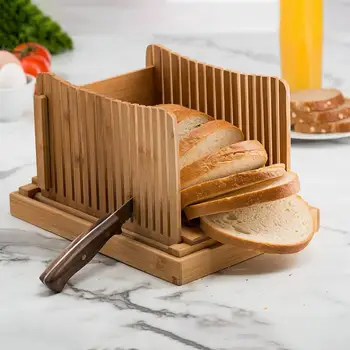 Bamboo Toast Bread Slicer Cutter Loaf Bread Slicing Cutting Guide Mold Practical With Crumbs Tray Kitchen Gadget Kitchen Tool
Bamboo Toast Bread Slicer Cutter Loaf Bread Slicing Cutting Guide Mold Practical With Crumbs Tray Kitchen Gadget Kitchen Tool