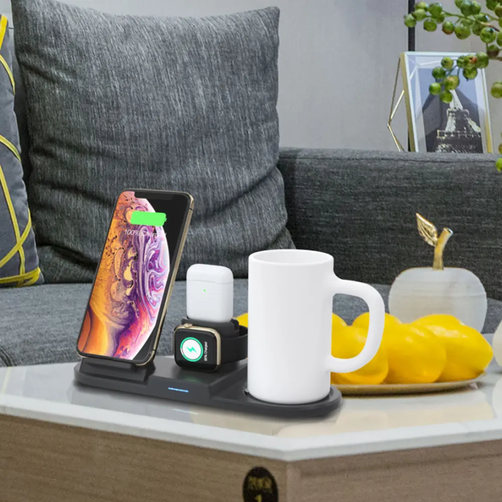 Multifunction Qi Wireless Charger with Intelligent Thermostat Cup for Airpods iPhones Watch HSJ-19
Multifunction Qi Wireless Charger with Intelligent Thermostat Cup for Airpods iPhones Watch HSJ-19