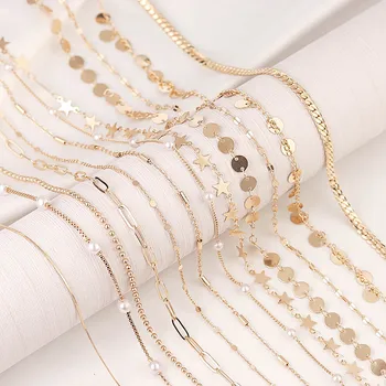 2M Round Star Beads Chain Bulk Chain Gold Oval Link Bulk Chains DIY Wallet Chain Jewelry Necklace Making Handmade Accessories
2M Round Star Beads Chain Bulk Chain Gold Oval Link Bulk Chains DIY Wallet Chain Jewelry Necklace Making Handmade Accessories