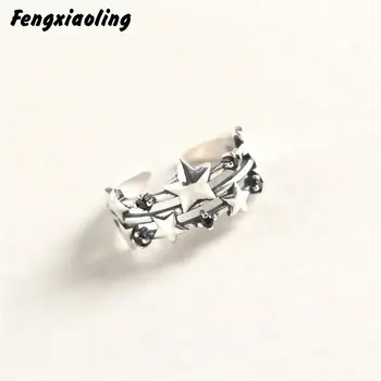 Fengxiaoling 100% 925 Sterling Silver High Quality Stars Rings For Women Geometric Pentagram Rings Fine Jewelry
Fengxiaoling 100% 925 Sterling Silver High Quality Stars Rings For Women Geometric Pentagram Rings Fine Jewelry