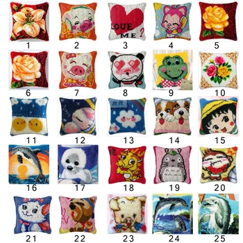 love Flower Cushion Latch Hook Kit Pillow Mat DIY Craft Flower Cartoon Cross Stitch Needlework Crocheting Cushion Embroidery
love Flower Cushion Latch Hook Kit Pillow Mat DIY Craft Flower Cartoon Cross Stitch Needlework Crocheting Cushion Embroidery