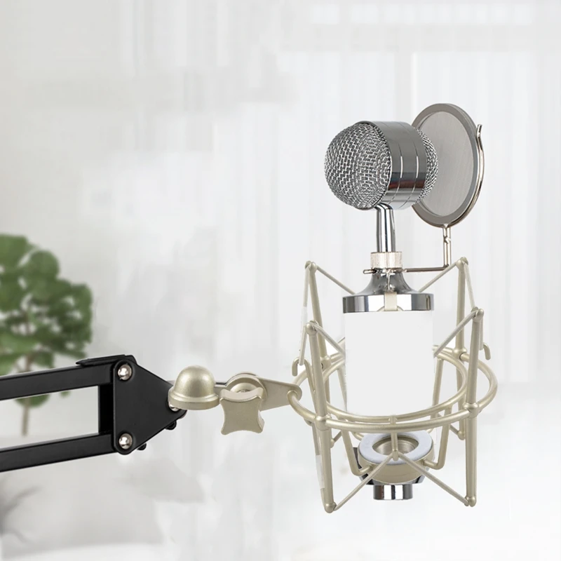 Recording Studio Metal Shockmount Clip Suspension Spiders Bracket Microphone Stand Shock Mount for Broadcast Computer Mic Holder
Recording Studio Metal Shockmount Clip Suspension Spiders Bracket Microphone Stand Shock Mount for Broadcast Computer Mic Holder