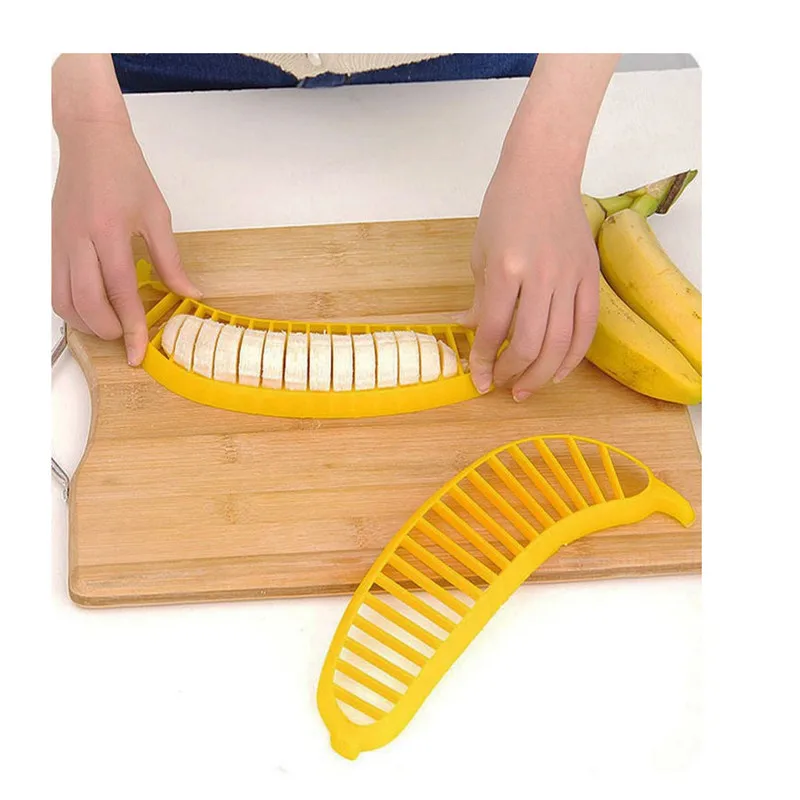 1pc Creative Plastic Banana Slicer Cutter Fruit Vegetable Tool Salad Maker Cooking Tools Practica Slicer Cutter Kitchen Gadgets
1pc Creative Plastic Banana Slicer Cutter Fruit Vegetable Tool Salad Maker Cooking Tools Practica Slicer Cutter Kitchen Gadgets
