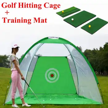 2m Foldable Portable Golf Hitting Cage Practice Net Trainer+Training Aid Mat+Driver Iron Polyester+Oxford Cloth Green Durable
2m Foldable Portable Golf Hitting Cage Practice Net Trainer+Training Aid Mat+Driver Iron Polyester+Oxford Cloth Green Durable