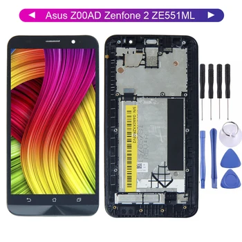 Frame Lcd For Asus Z00AD Zenfone 2 ZE551ML LCD Display Panel Touch Screen Digitizer Sensor Assembly + Frame 1920*1080 Free Tools
Frame Lcd For Asus Z00AD Zenfone 2 ZE551ML LCD Display Panel Touch Screen Digitizer Sensor Assembly + Frame 1920*1080 Free Tools