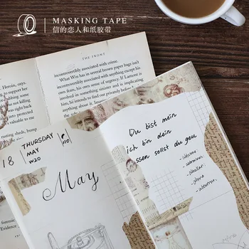 30mmx7m Retro Script Masking Tape 1roll/set Vintage Washi Tape for DIY Planner Scrapbook Sticker Decorative Tape
30mmx7m Retro Script Masking Tape 1roll/set Vintage Washi Tape for DIY Planner Scrapbook Sticker Decorative Tape