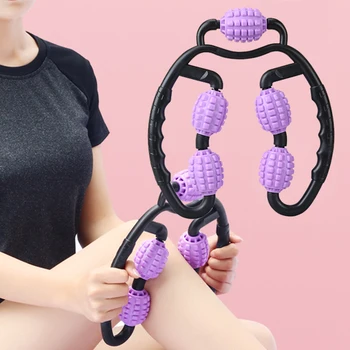 U Shape Trigger Point Massage Roller for Arm Leg Neck Muscle Tissue for Fitness Gym Yoga Pilates Sports 4 Wheel Massage Tools
U Shape Trigger Point Massage Roller for Arm Leg Neck Muscle Tissue for Fitness Gym Yoga Pilates Sports 4 Wheel Massage Tools