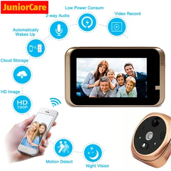 Smart Doorbell Peephole Camera Video Doorbell Wifi 4.3 Inch HD720P PIR Motion Detection APP Control For IOS Andriod Smart Home
Smart Doorbell Peephole Camera Video Doorbell Wifi 4.3 Inch HD720P PIR Motion Detection APP Control For IOS Andriod Smart Home