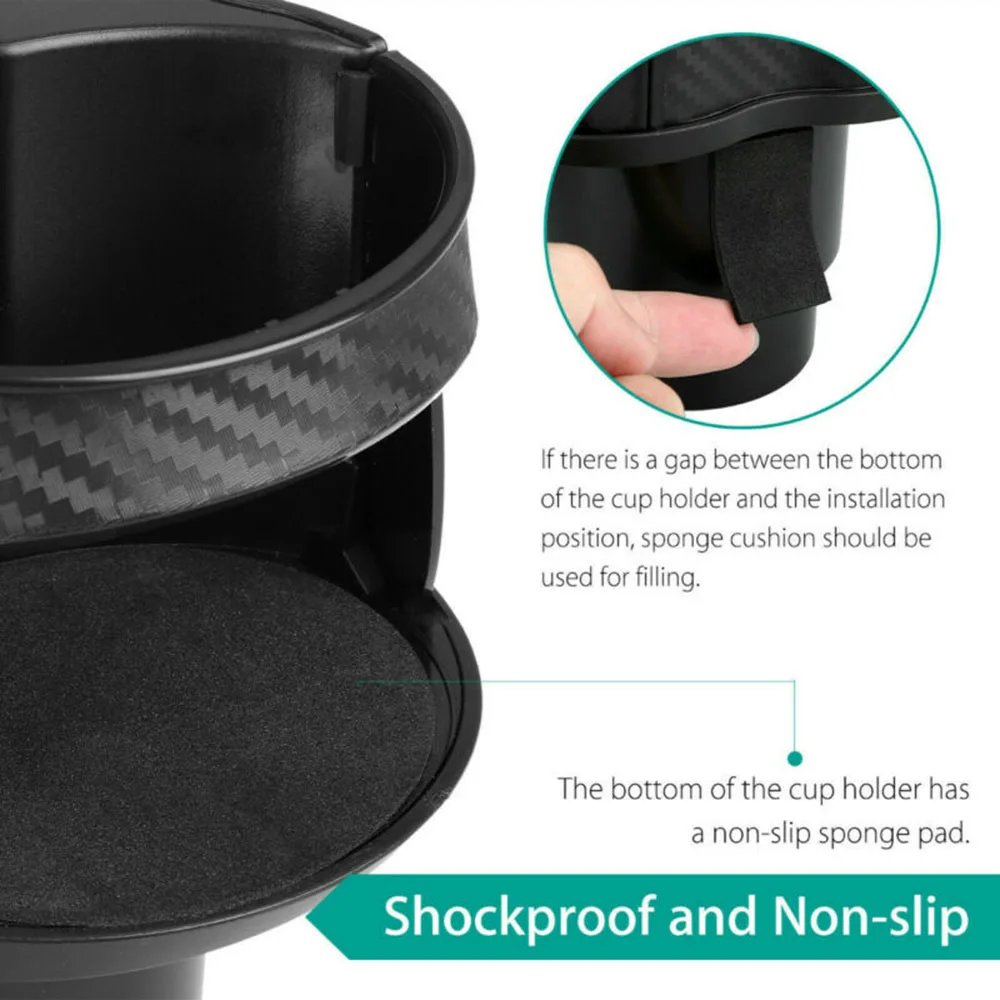 1pc Car Cup Holder With Sponge Pad Black ABS High Quality Auto 2 In 1 Car Seat Cup Holder Accessories
1pc Car Cup Holder With Sponge Pad Black ABS High Quality Auto 2 In 1 Car Seat Cup Holder Accessories