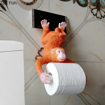 Tissue Holder Resin Monkey Paper Holders Wall-mounted Free Punch Hanging Tissue Box Nordic Home Toilet Bathroom Accessories
Tissue Holder Resin Monkey Paper Holders Wall-mounted Free Punch Hanging Tissue Box Nordic Home Toilet Bathroom Accessories