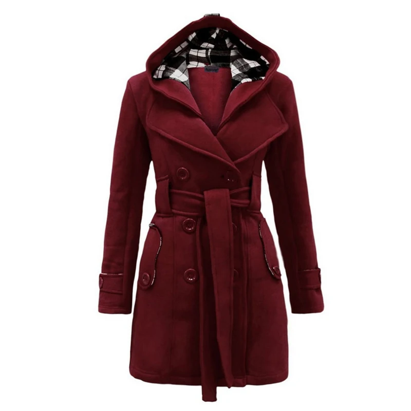 Sovalro 7 Colors Autumn Winter Hooded Women Coat Warm Fleece Jacket With Belts Double Breasted Plus Size Office Slim Outwear
Sovalro 7 Colors Autumn Winter Hooded Women Coat Warm Fleece Jacket With Belts Double Breasted Plus Size Office Slim Outwear