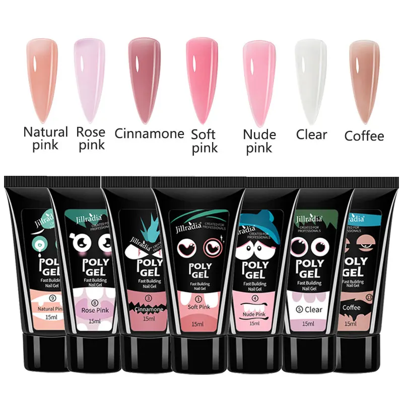 15 Colors Polygel Nails Acrylic Gel White Nail Polish For Nail Extension UV LED Gel Nails Art Designed Soak Off Jelly Manicure
15 Colors Polygel Nails Acrylic Gel White Nail Polish For Nail Extension UV LED Gel Nails Art Designed Soak Off Jelly Manicure