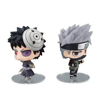 8cm 2pcs/lot Naruto Hatake Kakashi Uchiha Obito Action Figure 007 Q Version Naruto Model Toys Doll Christmas Gift with Box 
8cm 2pcs/lot Naruto Hatake Kakashi Uchiha Obito Action Figure 007 Q Version Naruto Model Toys Doll Christmas Gift with Box