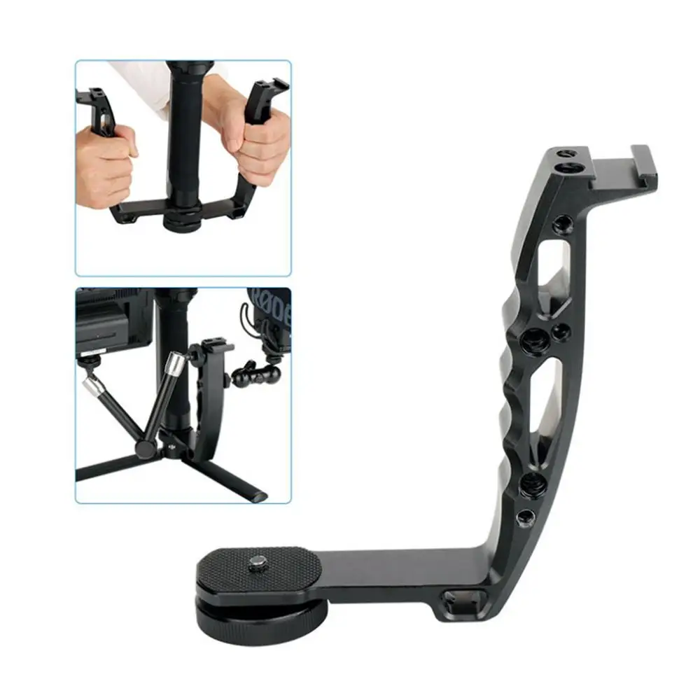 DH-03 Aluminium L Type Microphone Stand Bracket Handle Grip Transmount for DJI Ronin S/Moza Air 2/Feiyu AK2000/Zhiyun Weebill
DH-03 Aluminium L Type Microphone Stand Bracket Handle Grip Transmount for DJI Ronin S/Moza Air 2/Feiyu AK2000/Zhiyun Weebill