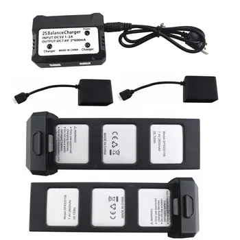 2PCS 7.4V 2800mah lithium battery with 2 in 1 charger for HS720 HS720E folding brushless quadcopter accessories lithium battery
2PCS 7.4V 2800mah lithium battery with 2 in 1 charger for HS720 HS720E folding brushless quadcopter accessories lithium battery
