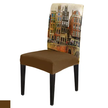Amsterdam Netherlands Vintage Chair Cover for Dining Room Chairs Covers High Back Living Room Chair Cover Sets for Home Kitchen
Amsterdam Netherlands Vintage Chair Cover for Dining Room Chairs Covers High Back Living Room Chair Cover Sets for Home Kitchen