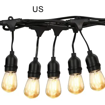 48FT 15 LED Lights Outdoor Waterproof String Light LED Fairy Light Garden Courtyard Family Party Christmas Fairy Lights гирлянда
48FT 15 LED Lights Outdoor Waterproof String Light LED Fairy Light Garden Courtyard Family Party Christmas Fairy Lights гирлянда