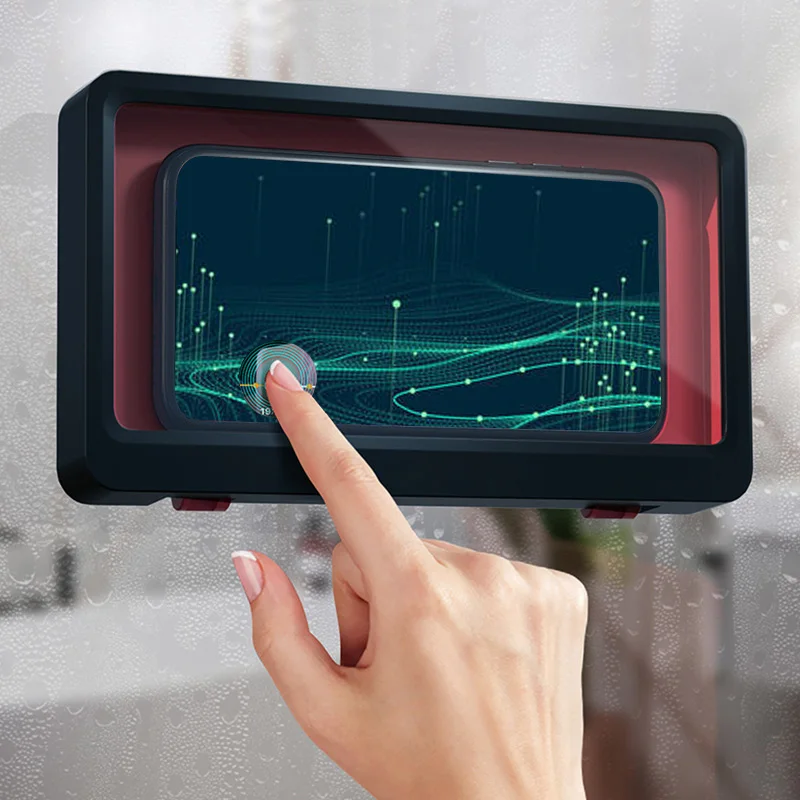 Waterproof Wall Mounted Phone Case Holder with Touch Screen Sealed Punch-Free Phone Storage Box Kitchen Bathroom Shelves
Waterproof Wall Mounted Phone Case Holder with Touch Screen Sealed Punch-Free Phone Storage Box Kitchen Bathroom Shelves