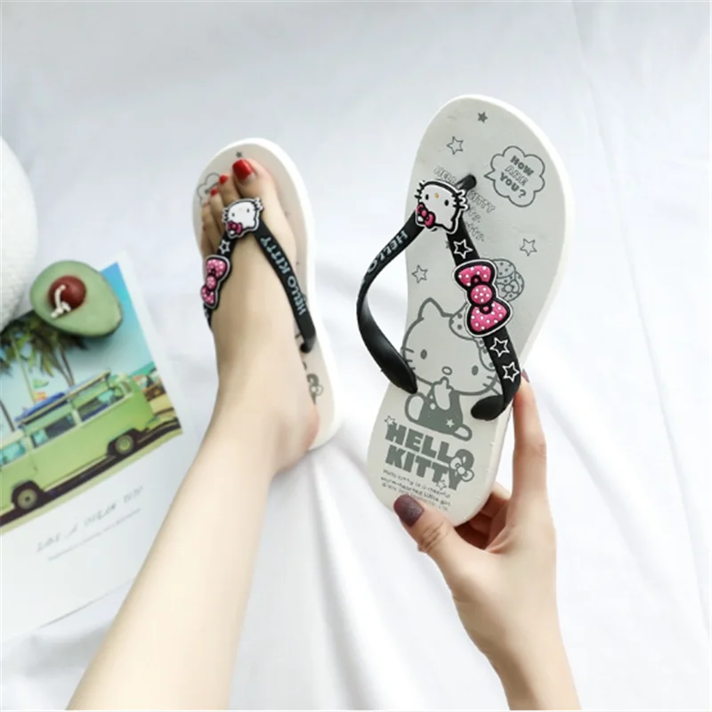 Hello Kitty Slippers Woman Summer Beach Flip-flops Cute Pink Mickey Flat Slip Outdoor Slides Bows Ladies Slippers Designer Slide
Hello Kitty Slippers Woman Summer Beach Flip-flops Cute Pink Mickey Flat Slip Outdoor Slides Bows Ladies Slippers Designer Slide