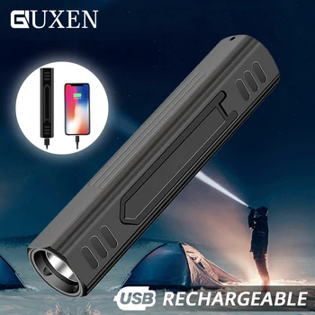 Portable T6 LED Flashlight Super Bright Rechargeable 5 Lighting Mode with Charging Bank Function Waterproof Home Outdoor Torch
Portable T6 LED Flashlight Super Bright Rechargeable 5 Lighting Mode with Charging Bank Function Waterproof Home Outdoor Torch
