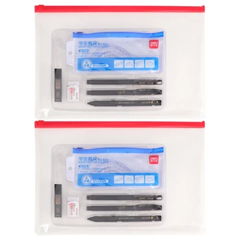 2 Sets/16PCS Staitionery Kit Plastic Protractor Pencil Eraser Ruler Kit Exam Tools Set for Students
2 Sets/16PCS Staitionery Kit Plastic Protractor Pencil Eraser Ruler Kit Exam Tools Set for Students